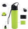 Foldable Silicone Water Direct Silica for Soft 600ml Bottle, Freezable, Portable, Drinking, Gel, BPA-Free, Plastic, Cycling, Drinking, Hiking,