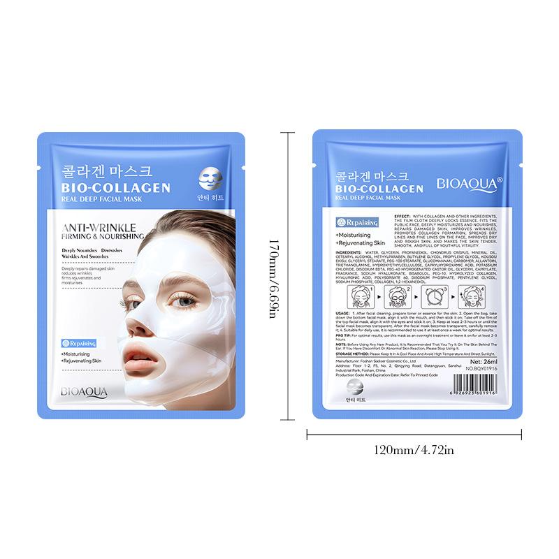 

3PCS Collagen split mask 26ml moisturizing upper and lower segmented mask skin care products 2
