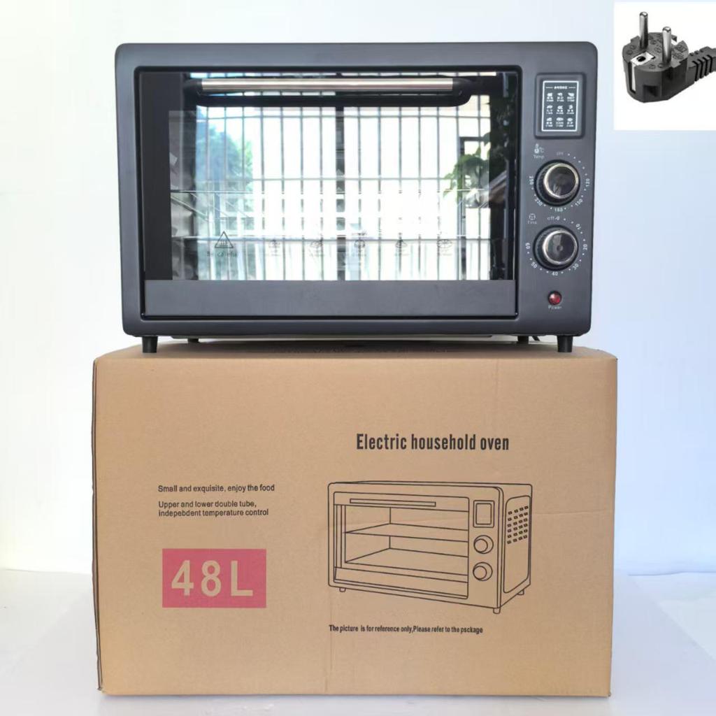 Compact Double-Layer Multifunctional Electric Oven - 12L/25L/48L Capacity for Household Baking