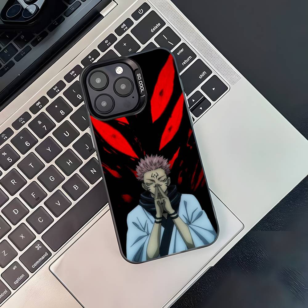 R-Ryomen Anime S-Sukuna Phone Case For iPhone 17,16,15,14,13,12,11,Pro,XS,Max,Plus,Mini,SE4,E Black Matte Shockproof Cover iPhone11