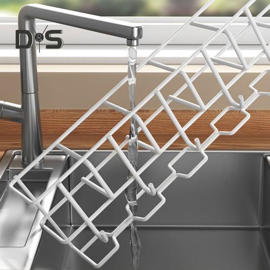 Hohles Regenschirm-Aufbewahrungsregal, Wandgarderobe mit 6 Kleiderbügeln, tragender Hut- und Kleidungs-Organizer für Badezimmer und Wohnzimmer