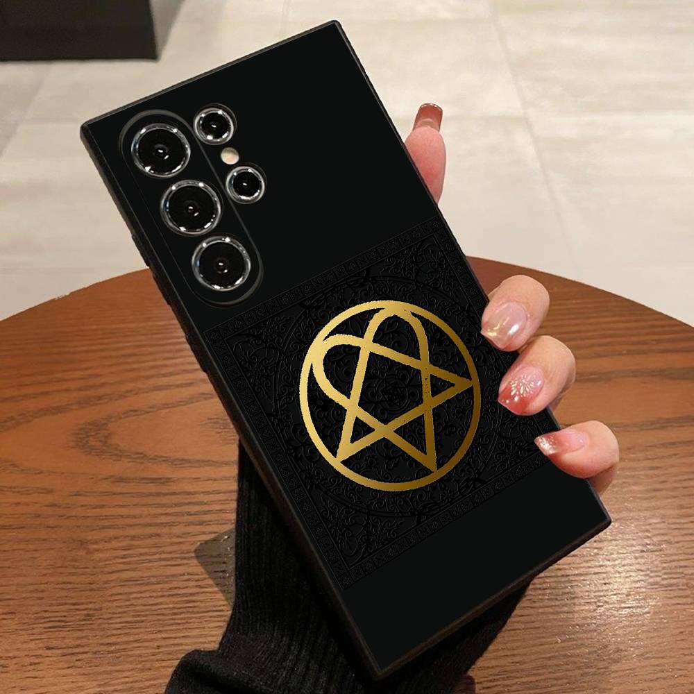 

V-Ville Valo Neon Noir Razorblade Romance Phone Case For Samsung S22,S24,S20,S25,S23,S30,S21,Ultra,Plus,5G ,Fe,Lite Black Cover Samsung S23plus5G