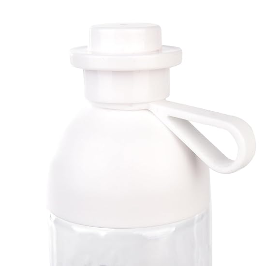 Clear Drink Bottle with Cover - Matilda Gray