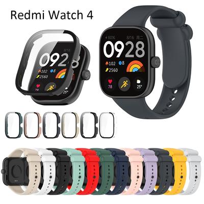 Do paska Redmi Watch 4 Etui ze szkła hartowanego Ochraniacz ekranu Kabel USB Modne paski do smartwatcha Etui Akcesoria