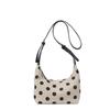 2024 Women's High-End Retro Polka Dot Tote Bag - Large Capacity, Trendy Casual Handheld Underarm Bag