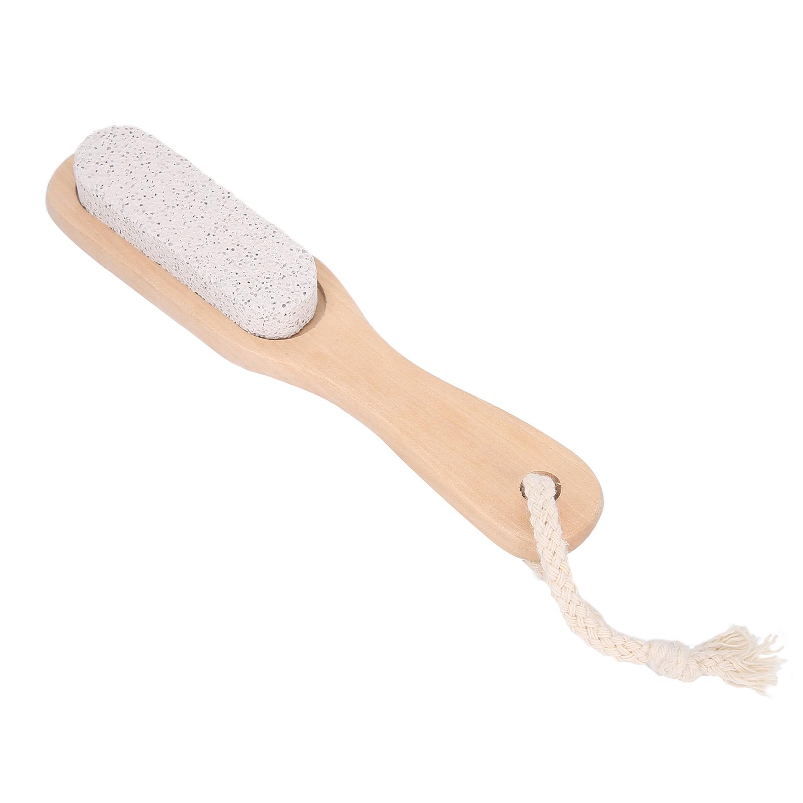 

Foot File Dead Skin Callus Removing Pumice Stone Foot Pedicure Tool with Wooden Handle