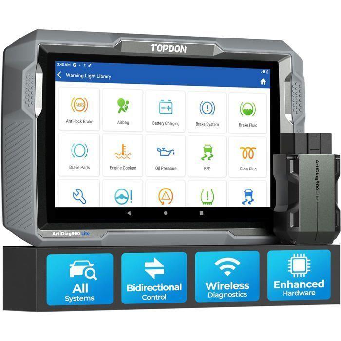 TOPDON-Scanner sans fil ArtiDiag900 Lite, tous les systèmes, outil d'analyse de diagnostic bidirectionnel.BAZARLAND30