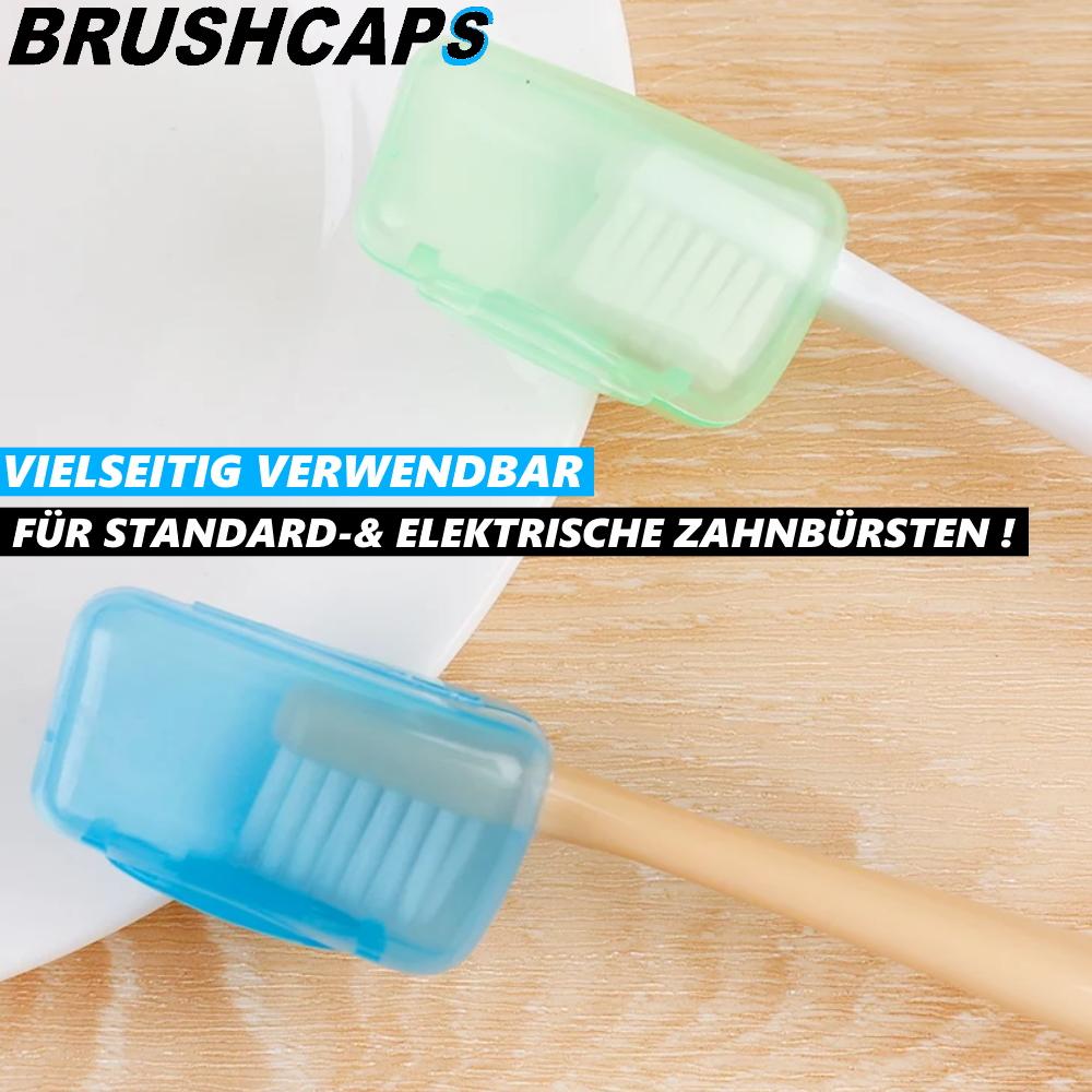 BRUSHCAPS Toothbrush Protective Cap Toothbrush Head Cover Toothbrush Protector [4 Pack]