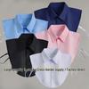 Unisex Versatile Faux Shirt Collar - Polyester Cotton Square & Round Neck Accessory