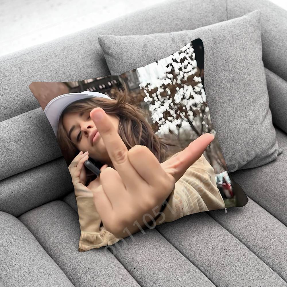 C-Camila C-Cabello Romance C XOXO Familia Throw Pillow Case For 45*45cm 40cm 55cm 50cm 30cm Square Car Pillowcase Shell