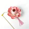 Ancient Style DIY Lotus Lamp Material Kit Portable Handmade Hand-Held LED Light Elegant Design Festive Decor