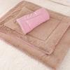 Plush Dog Bed Crates Mat Kennel Pad 23/30/37 Inches Soft Washable Pet Beds Warm Mattress for Small Medium Large Dogs
