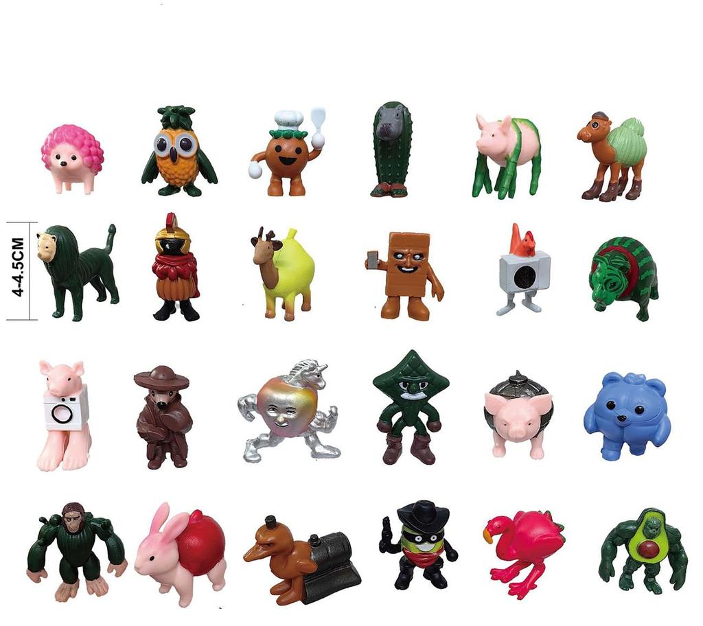 Italian Brain Rot Horror Figures 3rd Crazy and Fantastical Meme Creatures Descend Upon Your Tall Figures In Surprise Box - Series Desk! 3cm-5cm (24