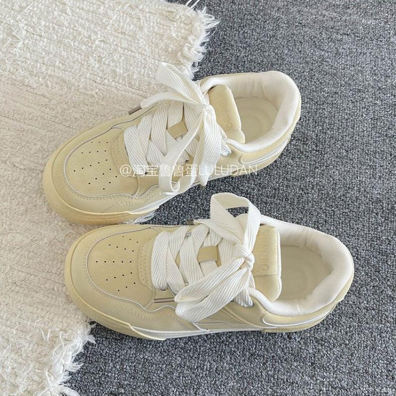 

Niche design mint green board shoes women s 2025 new spring and autumn versatile platform training shoes casual sports shoes 40 жёлтый