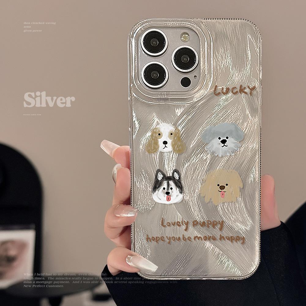 Creative Graffiti Puppy Phone Case for iPhone 17 and iPhone 17 Pro Max