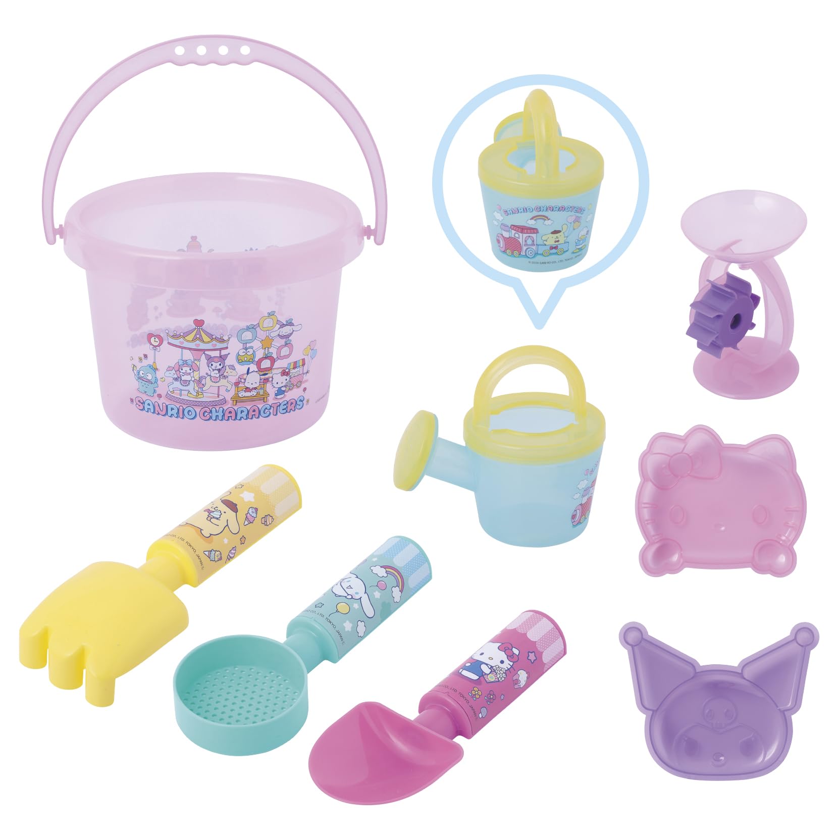 Maruka Sanrio Characters Bucket Set Water Play Sand Play Toy Ages 177011 - & - 3+ -