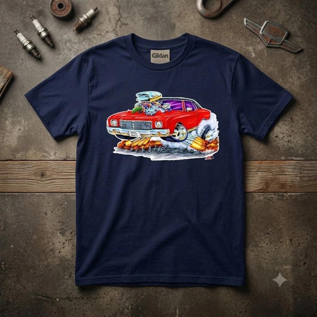 NEW! 1970-72 T Shirt Old School Classic Auto Tee Free Ship XXXXL