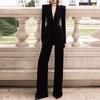High-End Rhinestone Beaded Suit & Pants Set - Early Spring 2026 Collection