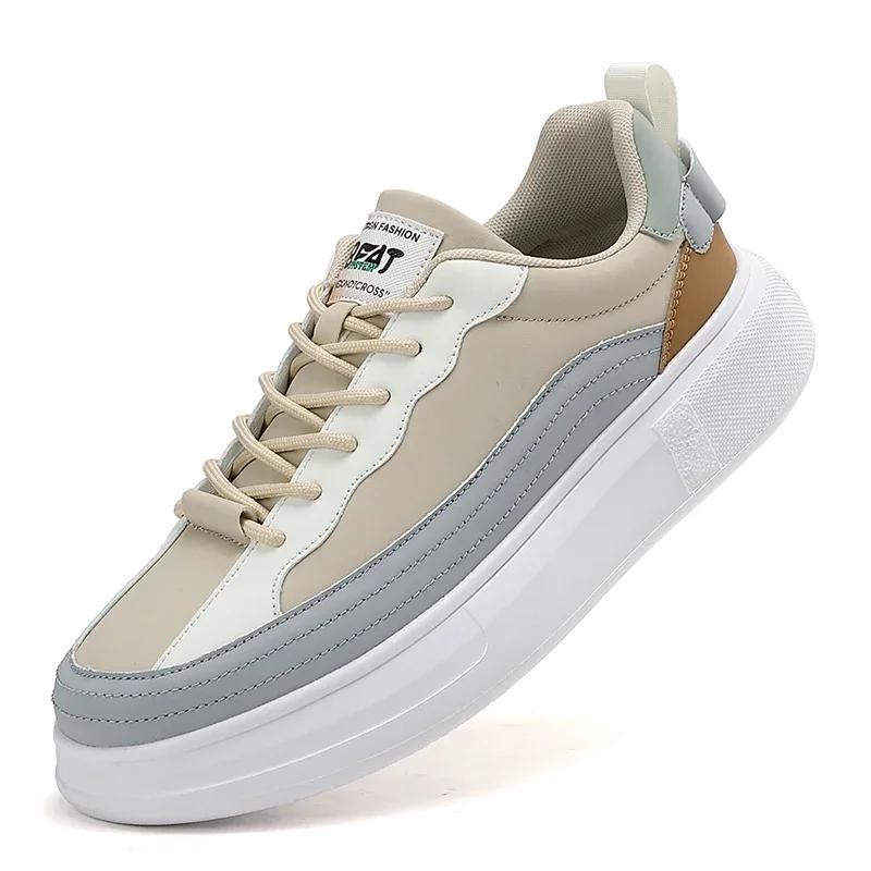 Fashion Men's casual sports shoes, soft soled height increasing shoes, women's outdoor walking shoes, 2024 summer new casual shoes