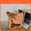 Japanese-style Literary Corduroy Shoulder Bag Perfect For Everyday Use