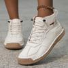 Women's Microfiber Casual Shoes Fashion Men's Driving Shoes Men's Lace Up Flat Shoes Comfortable  Loafers