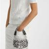 FENDI Baguette FF Two-Tone Calfskin Tote Bag Phone Case Waist Bag Mini Men's Style Black/White