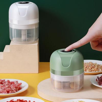 Elektrischer Knoblauchstampfer, 100/250 ml, Küchenmaschine mit USB-Aufladung für Gemüse und Zwiebeln, leistungsstarker Motor, Knoblauchzerkleinerer zum schnellen Zerkleinern, professionell
