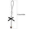 Sweet Phone Chain Strap Lanyard Bowknot Heart Bead Pendant Phone Charm Hanging Decoration Cute Phone Accessories