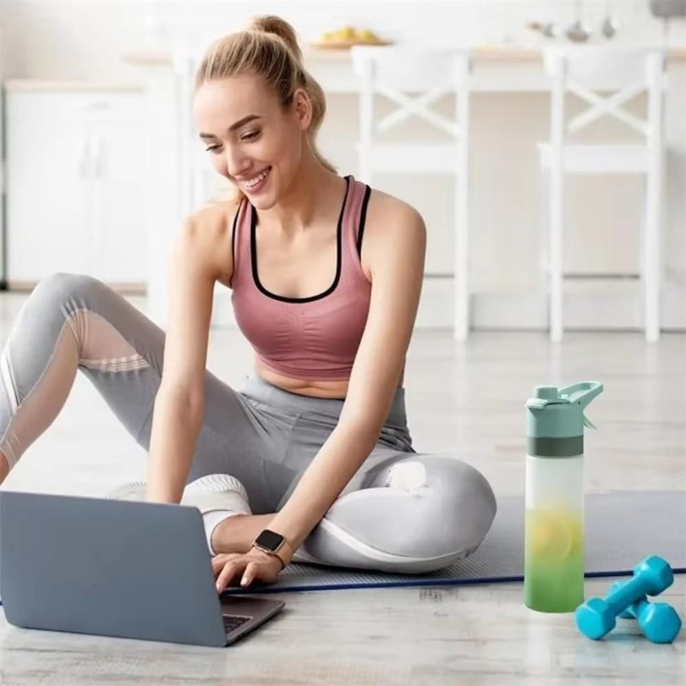Gradual Fog Surface Sports Water Kettle Large Capacity Drinking Kettle Cooling Spray Cup Fitness