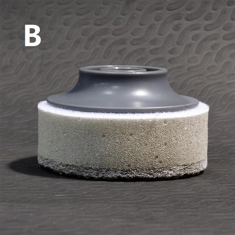 Car Polishing Tire Shine Detailing Cleaning Reusable Waxing Sponge Applicator High Density Foam Pad Plastic Handle Auto Tools