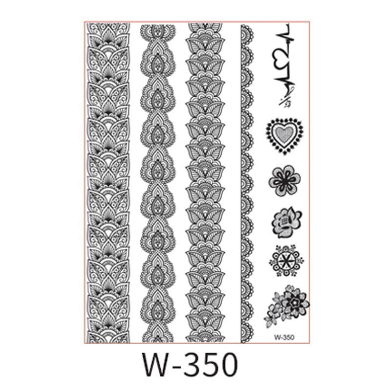 Beauty Sticker Black Tattoo Sticker Temporary Tattoo Waterproof Tattoo Sticker