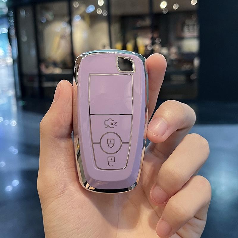 Auto Shell for Ford Mondeo Explorer Edge Expedition Fusion Mustang Everest Focus C-Max S-Max Lincoln MKX MKC Car Key Case Cover