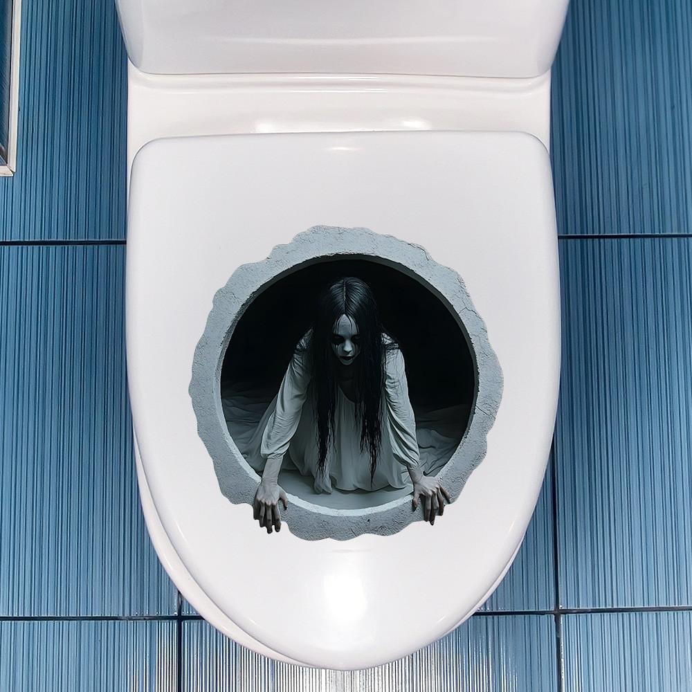 Halloween Wall Decor Pvc Haunted Girl Wall Sticker For Home And Entryway Spaces