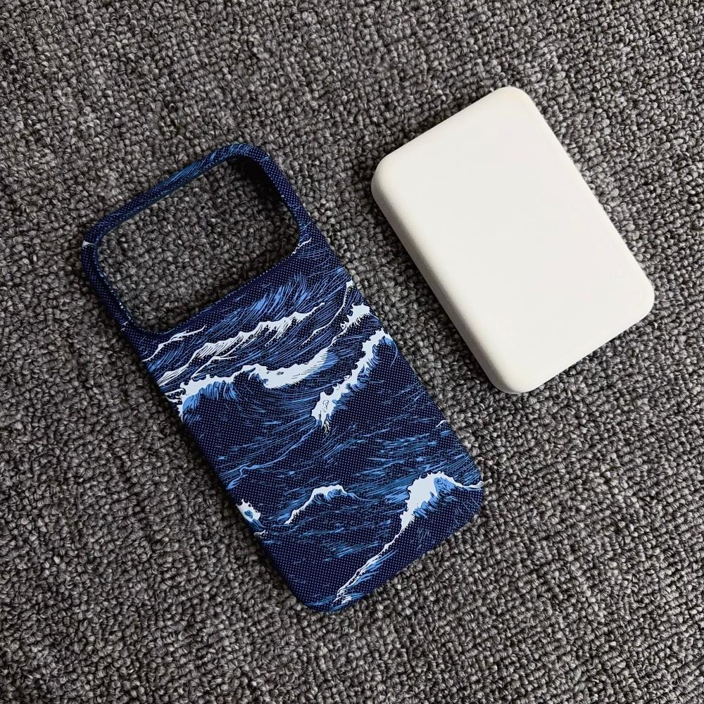 Luxury For Magsafe Carbon Fiber Texture PC Phone Case For iPhone 17 Air 16 Plus 15 14 13 12 Pro Max New Frosted Frameless Cover