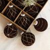 9pcs 8cm Christmas Hanging Balls Glitter Xmas Tree Ornaments  Home New Year Festival Gift