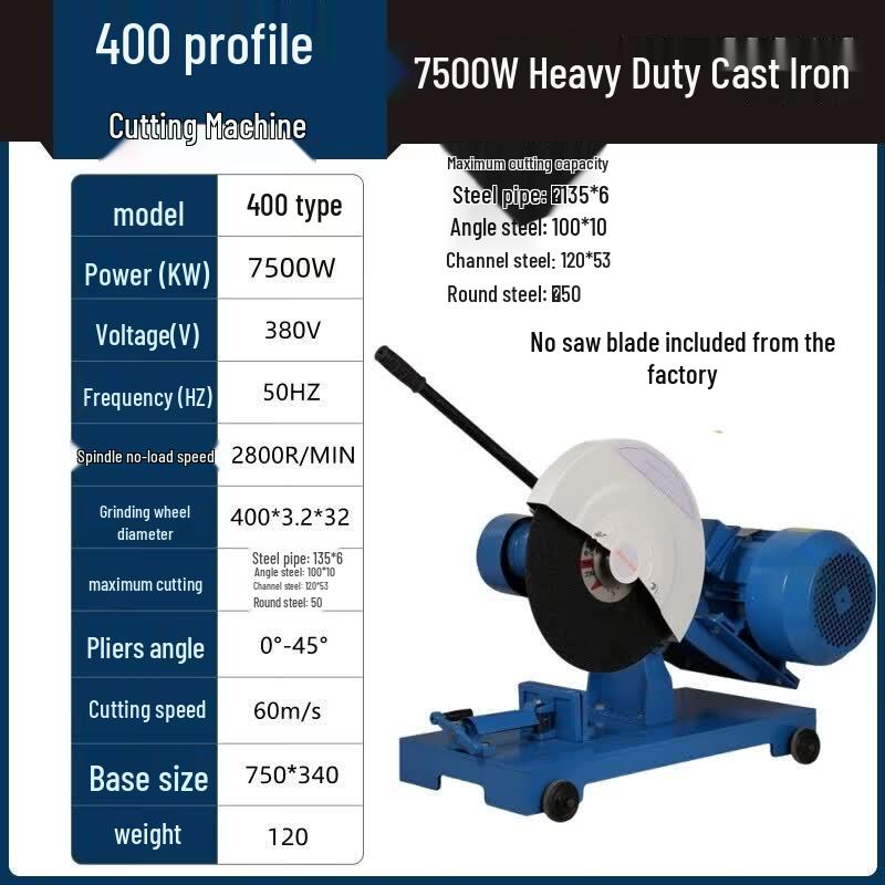 Industrial Heavy-Duty 400 Profile Cutting Machine CN plug (adapter included)