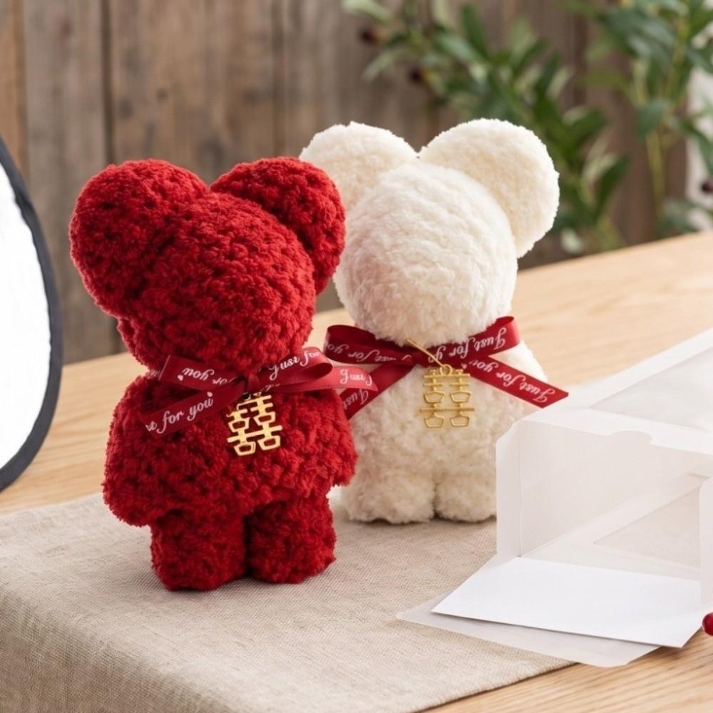 Pineapple Pattern Pineapple Towel Red Exquisite Small Bear Gift Durable Creativity Wedding Supplies Wedding Return Gifts