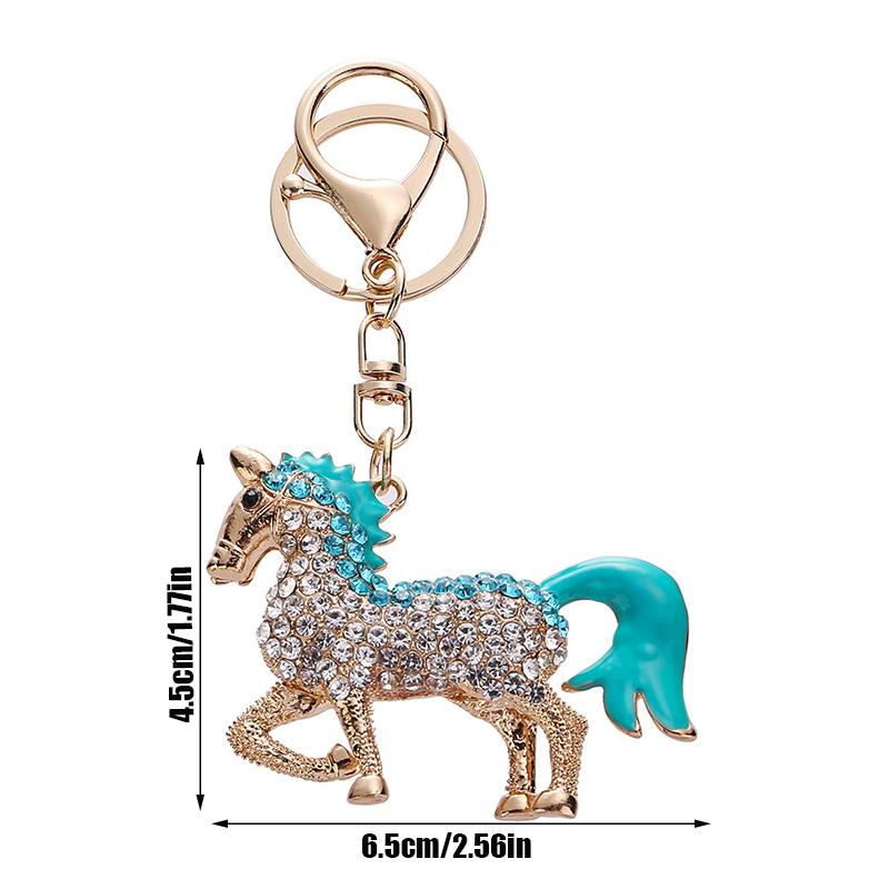 Creative 2026 Year Of The Horse Design Keychain  Keyring Key Chain Accessoreis Female Car Bag Key Holder  Year Gift
