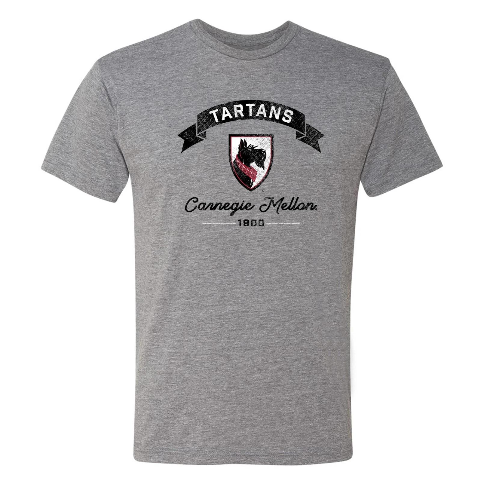 Carnegie Mellon Ribbon Arc NLA Triblend T-Shirt - Premium Heather L