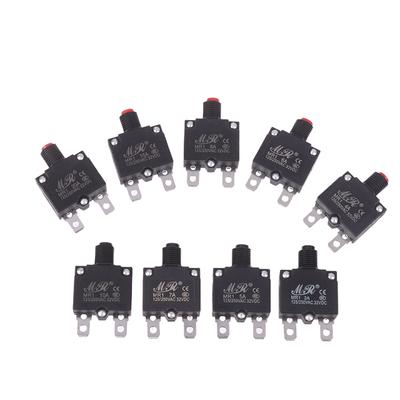 Elektronik Aksesuarlar Termal Şalter Devre Kesici Akım Aşırı Yük Koruyucu Anahtar Sigorta 3A 4A 5A 6A 7A 8A 10A 15A 20A