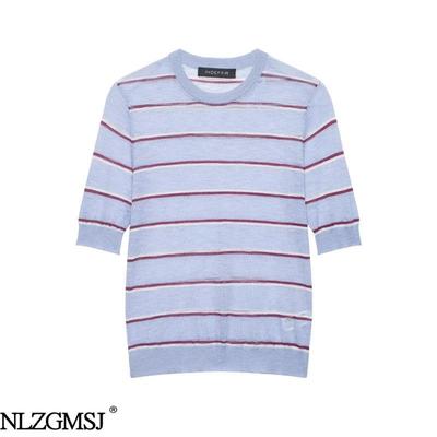 2026 Spring European & American Striped Fashion Top