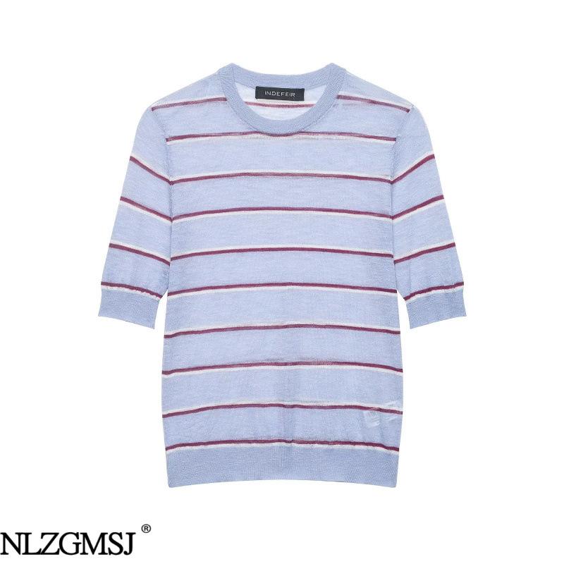 2026 Spring European & American Striped Fashion Top