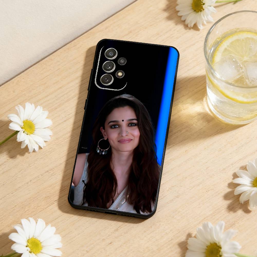 

A-Alia B-Bhatt Gangubai Role Phone Case For Samsung S25,S24,S21,S22,S23,S30,Ultra,S20,Plus,Soft Silicone Black Cover Samsung S30Ultra5G