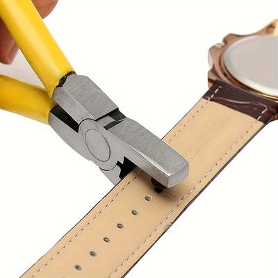 1pc Universal Hole Punch Pliers, Watch Strap Punching Tool, Leather Punch Tool, 2.0mm