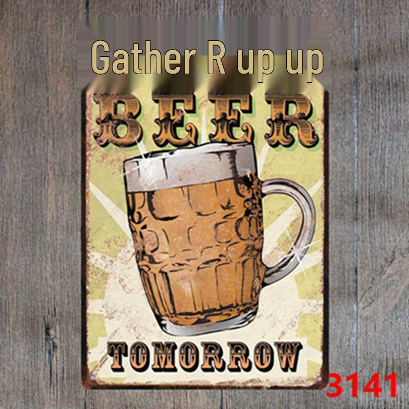 Keep Calm Inspirational Tin Sign for Bar or Restaurant