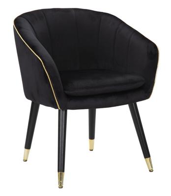 Armchair Paris Black Gold Cm 62X58X78