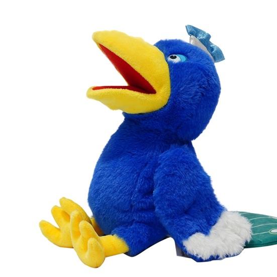 Plüsch Papagei Handpuppe mit beweglichem Mund Interaktives Zootier Spielzeug für Kinder Erwachsene Weich Stofftier