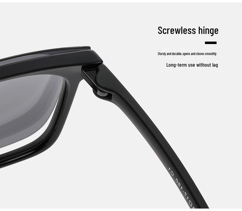 Ochelari de soare polarizați cu clips la modă, ramă TR90, pregătiți pentru dioptrii, protecție UV