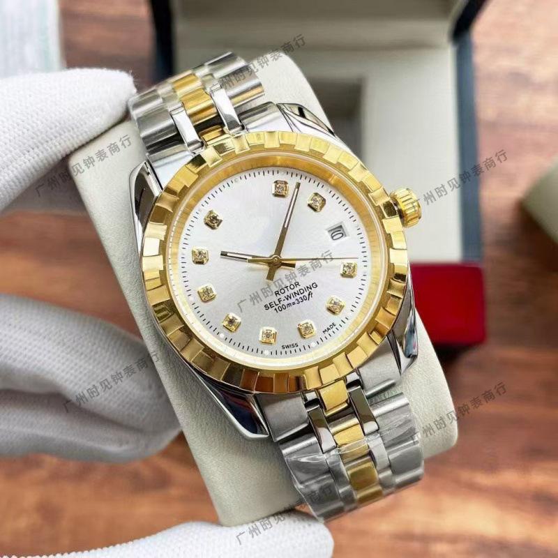Dijia Tud Klassisch M22010 Business Rautenmuster Automatik Mechanisch Stahlarmband Herrenuhr