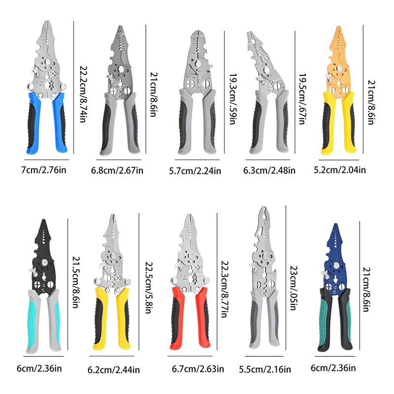 1 Stück Multifunktionale Faltbare Abisolierzange Crimpzange Kabelschneider Zange Elektriker Kabel Schneiden Verdrahten Ziehen Abisolierwerkzeuge